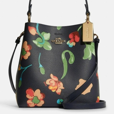 Túi xách nữ Coach Small Town Bucket Bag With Midnight Multi Dreamy Land Floral Print