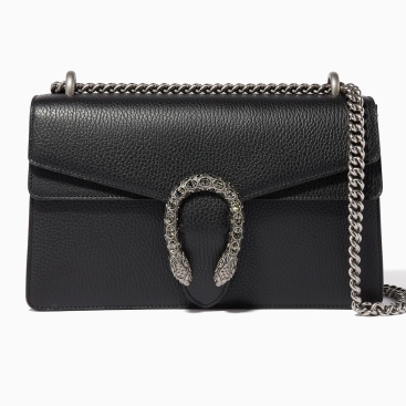 Túi xách nữ Gucci màu đen Small Dionysus Black Leather Shoulder Bag
