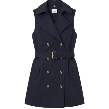 Áo đầm sát nách Burberry kèm thắt lưng