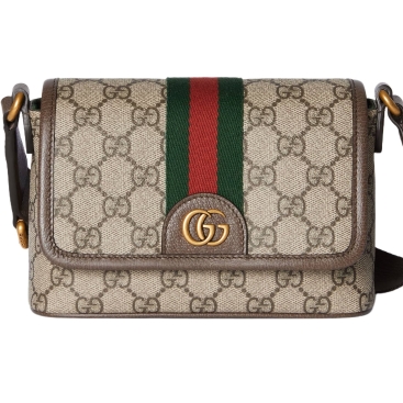 Túi Gucci Ophidia Mini Bag Beige and Dark Brown GG Monogram