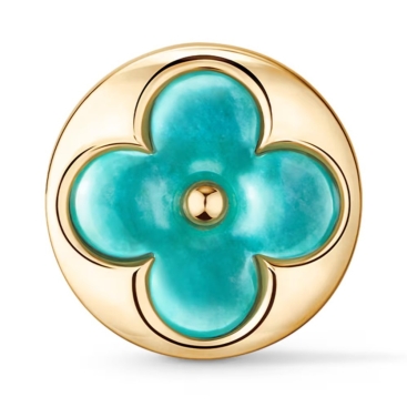 Khuyên Tai Louis Vuitton Color Blossom Sun BB Ear Stud Yellow Gold and Amazonite