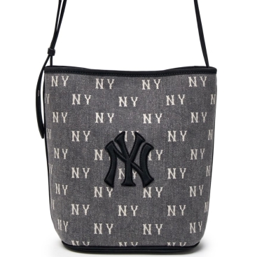 Túi MLB Classic Monogram Vintage Denim Bucket Bag New York Yankees Grey 3ABMMV65N-50CGS 