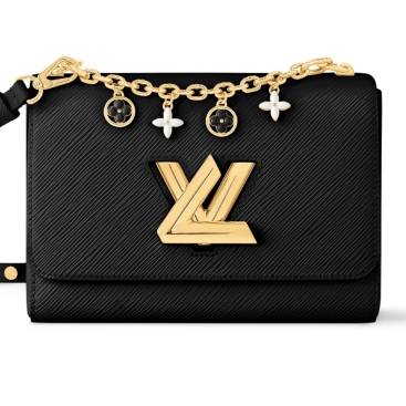Túi đeo vai nữ Louis Vuitton Twist MM Black Noir