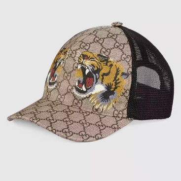Nón kết nam Gucci Tigers print GG Supreme baseball hat