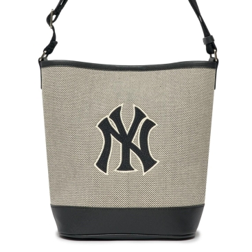 Túi đeo chéo nữ MLB NY Basic Big Logo Canvas Bucket Bag New York Yankees Black 3ABMS072N-50BKS