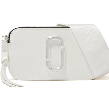 Túi xách nữ Marc Jacobs màu trắng The Snapshot DTM Calf Leather Camera Bag in White