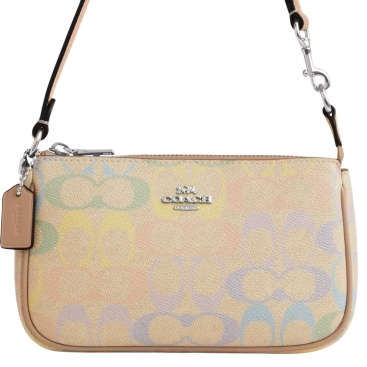 Túi xách Coach Nolita 19 In Rainbow Signature Canvas Sand Multi CDC38