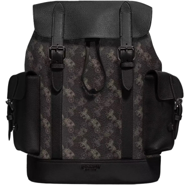 Ba lô Coach Hudson Backpack With Horse And Carriage Print Black Multi 89897