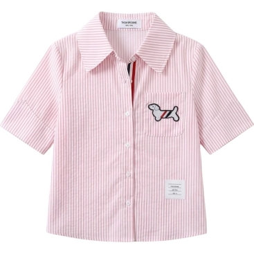 Áo sơ mi nhiều màu Thom Browne họa tiết chó