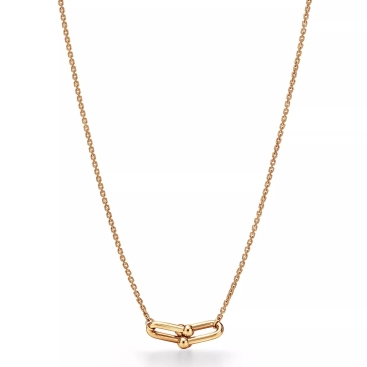 Dây chuyền Tiffany HardWear Small Double Link Pendant in Yellow Gold