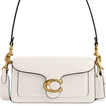 Túi Coach Polished Pebble Leather Tabby Shoulder Bag 20 Refresh White CY201