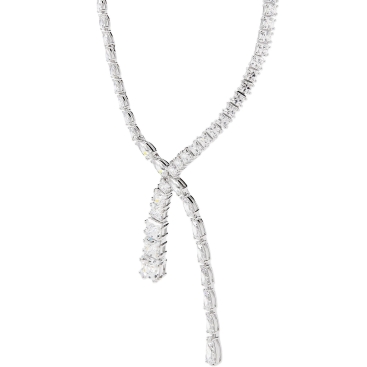 Vòng cổ Swarovski Mixed Cuts Matrix Y Necklace in Rhodium-plated Metal 5692533