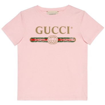 Áo thun nữ Gucci Light Oversize T Shirt with Gucci Logo