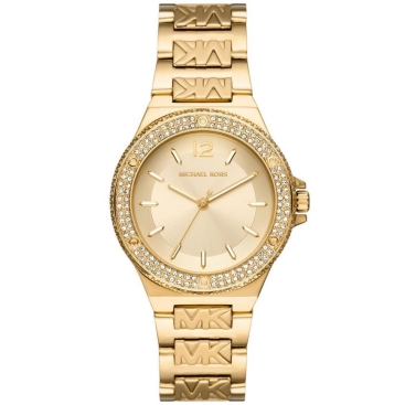 Đồng Hồ Nữ Michael Kors Lennox Three-Hand Gold-Tone Stainless Steel Bracelet Watch MK7339