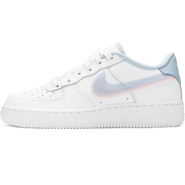 Giày Nike nữ Air Force 1 Low LV8 Double Swoosh White Light Armory Blue CW1574-100
