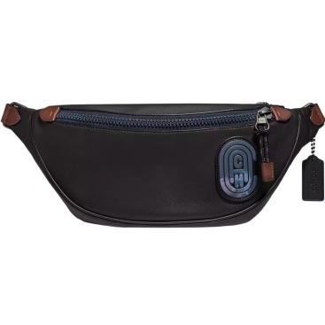 Túi bao tử Coach Rivington Belt Bag With Coach Patch Black Copper Finish 69303