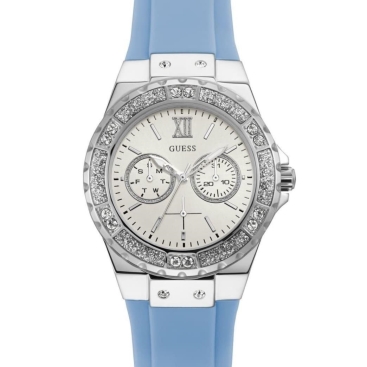 Đồng Hồ Nữ Guess Blue Silicon Limelight Women Watch W1053L5