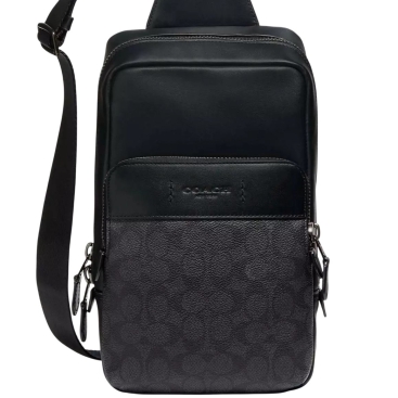 Túi đeo chéo Coach Gotham Pack In Signature Canvas Black Copper C5332