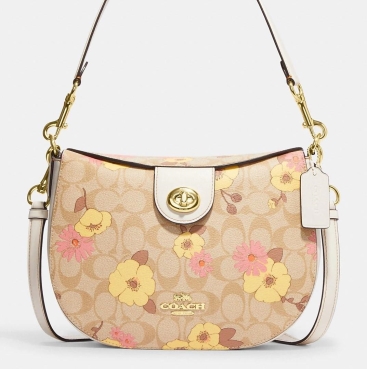 Túi kẹp nách Coach Ella Hobo In Signature Canvas With Floral Cluster Print CH347