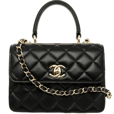 Túi Chanel Mini Flap Bag With Top Handle Lambskin Black