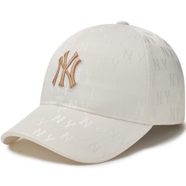 Nón MLB Classic Monogram Structured Ball Cap New York Yankees Beige 3ACPM014N-50CRS