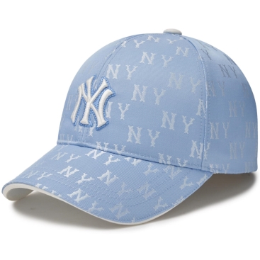 Nón MLB Classic Monogram Structure Ball Cap New York Yankees Skyblue 3ACPM014N-50SBD