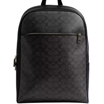 Balô Coach Owen Backpack In Signature Canvas Charcoal CAJ90