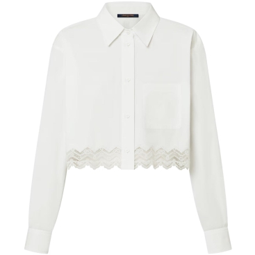 Áo Louis Vuitton Lace Trim Shirt 1AHGWV
