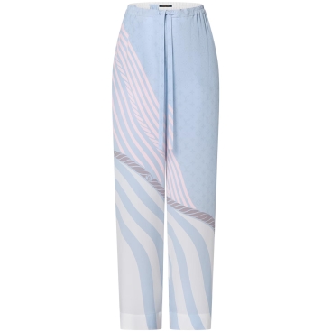 Quần LV nữ Louis Vuitton Wave Print Pajama Pants 1AHHQY