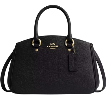 Túi Coach nữ Savannah Small Carryall Bag Pebbled Leather Black CAL54