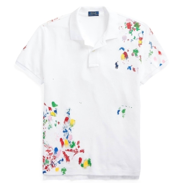 Áo thun nữ Polo Ralph Lauren Paint - Splatter Classic Fit Polo Shirt
