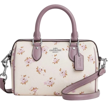 Túi Coach Mini Rowan Crossbody Bag With Floral Print Chalk Multi CAL69
