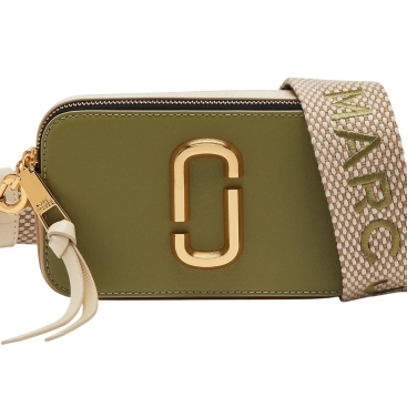 Túi Marc Jacobs màu xanh rêu The Colorblock Snapshot Crossbody Bag Reed Multi