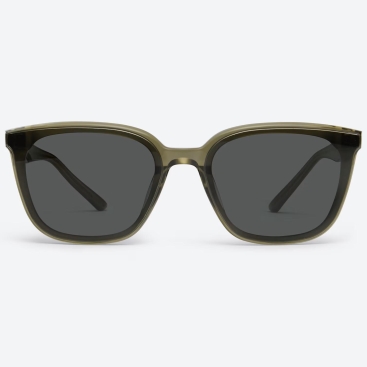 Kính mát GM Gentle Monster Pino KC1 Black Lenses Translucent Khaki Acetate Frame