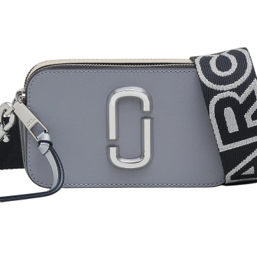 Túi đeo chéo nữ Marc Jacobs màu xám The Snapshot Crossbody Bag In Wolf Grey Multi