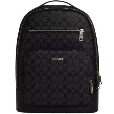 Balo Coach Ethan Backpack In Signature Canvas Gunmetal Black CL962