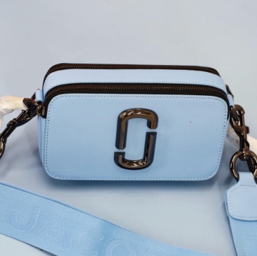 Túi đeo chéo nữ Marc Jacobs da thật màu xanh | Túi xách Snapshot Camera bag mẫu mới nhất