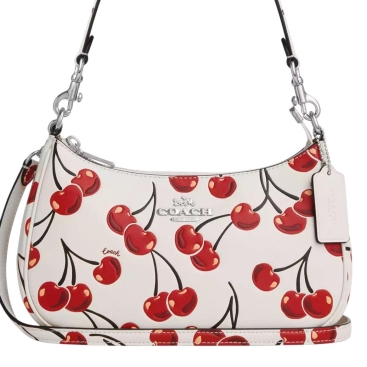 Túi kẹp nách Coach Teri Shoulder Bag With Cherry Print Chalk Multi CZ774