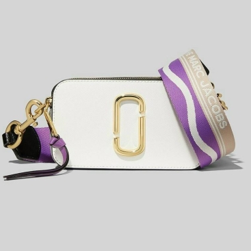 Túi đeo chéo nữ Marc Jacobs màu trắng da thật | Túi xách Camera bag mẫu mới nhất