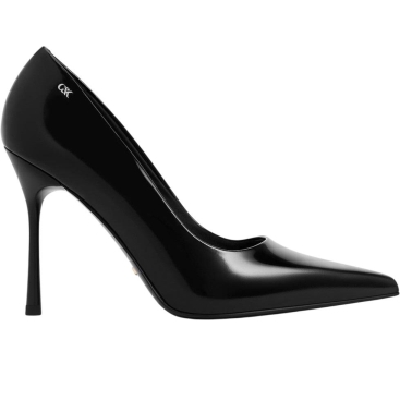 Giày cao gót mũi nhọn Charles Keith Kyra Leather Pointed Toe Pumps Black SL1-60280472-1