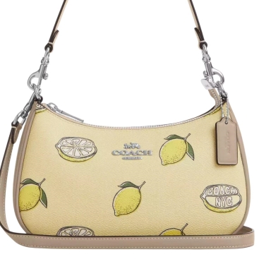 Túi kẹp nách Coach Teri Shoulder Bag With Lemon Print Garden Glade Multi CBA53