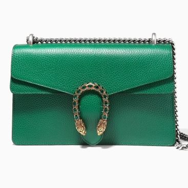 Túi Gucci đầu Rồng Màu Xanh Green Dionysus Small Leather Shoulder Bag