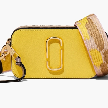 Túi đeo chéo nữ Marc Jacobs màu vàng The Snapshot Camera Bag Yellow Cream Multi