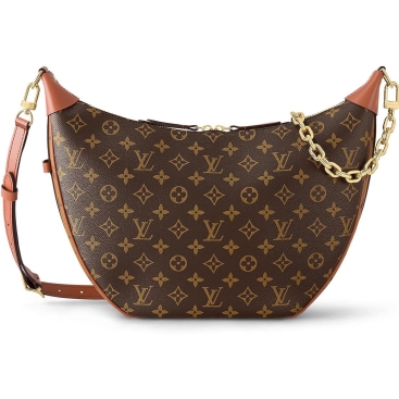 Túi đeo chéo nữ LV Louis Vuitton Loop Hobo Bag Other Monogram Coated Canvas Handbags