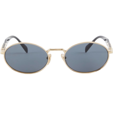 Kính Prada Oval-frame acetate and gold-tone sunglasses Graphite Lenses SPR65Z