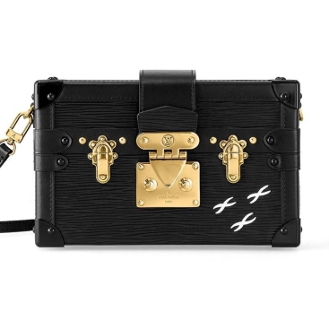 Túi xách nữ dạng cốp LV Louis Vuitton Petite Malle Epi Black Crossbody Bag màu đen