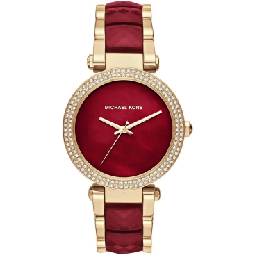 Đồng hồ nữ Michael Kors Parker Crystallized Red Gold Tone Ladies Watch MK6427