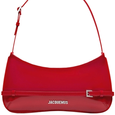Túi kẹp nách Jacquemus Le Bisou Ceinture Patent Leather Shoulder Bag Red
