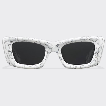 Kính Mát Nữ Prada Eyewear Symbole Cat-Eye Acetate SPR13Z-E17D-F05S0 Sunglasses Màu Trắng