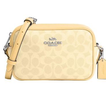 Túi Coach Mini Jamie Camera Bag Signature Canvas Silver Hay CY752
